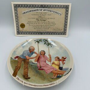 Knowles THE SWINGER Collector Plate - Csatari Grandparent Series 1983 NIB, W/COA